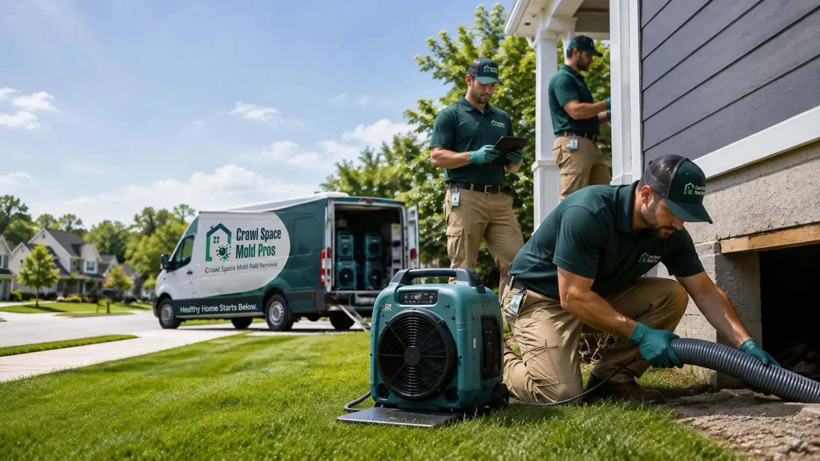 Crawl Space Mold Removal in Larkspur, CA